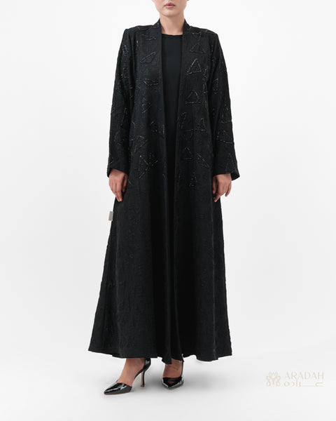 Aradah luxury abaya — Korean Jacquard — Front View