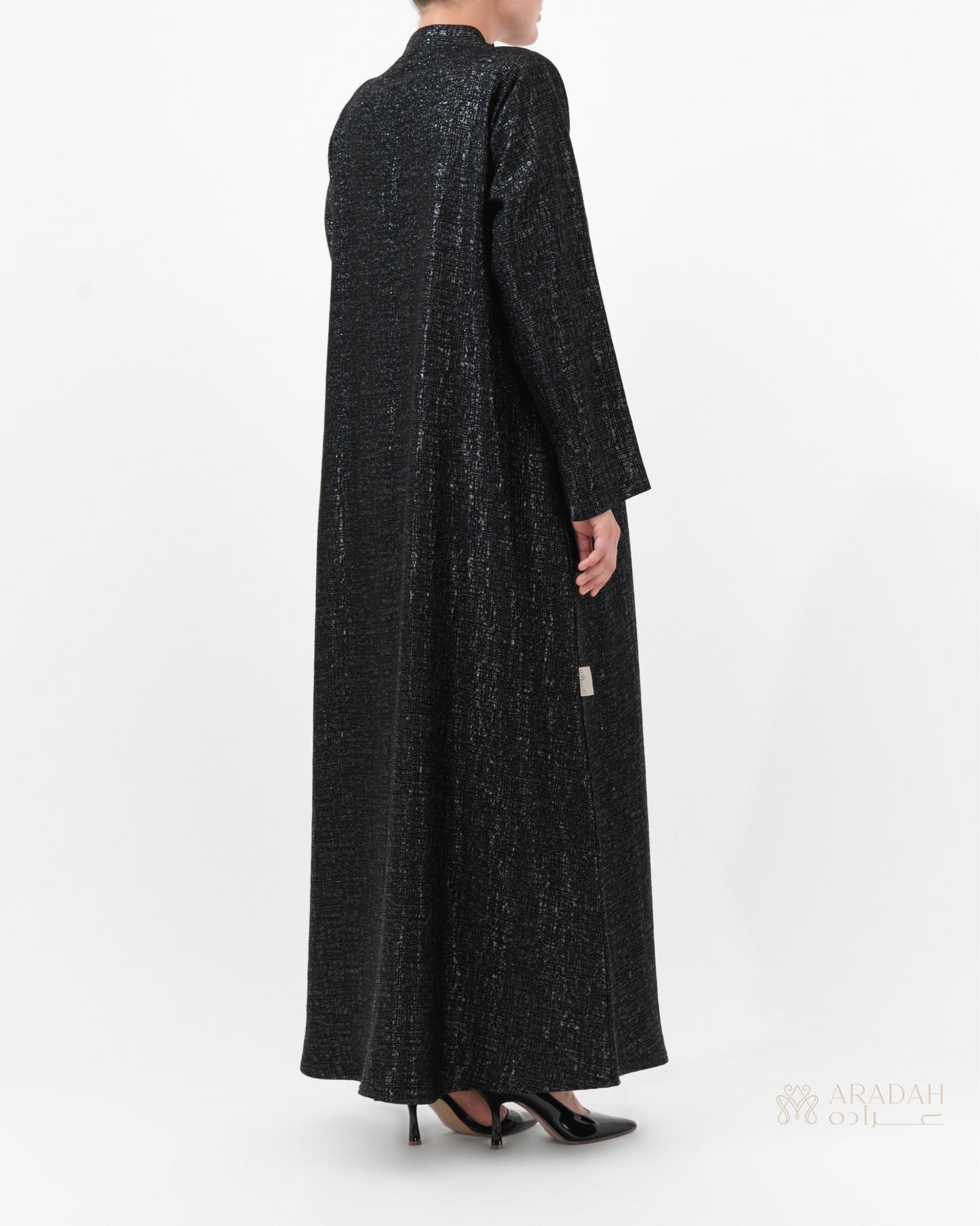 Aradah luxury abaya — Turkish jacquard — Back View