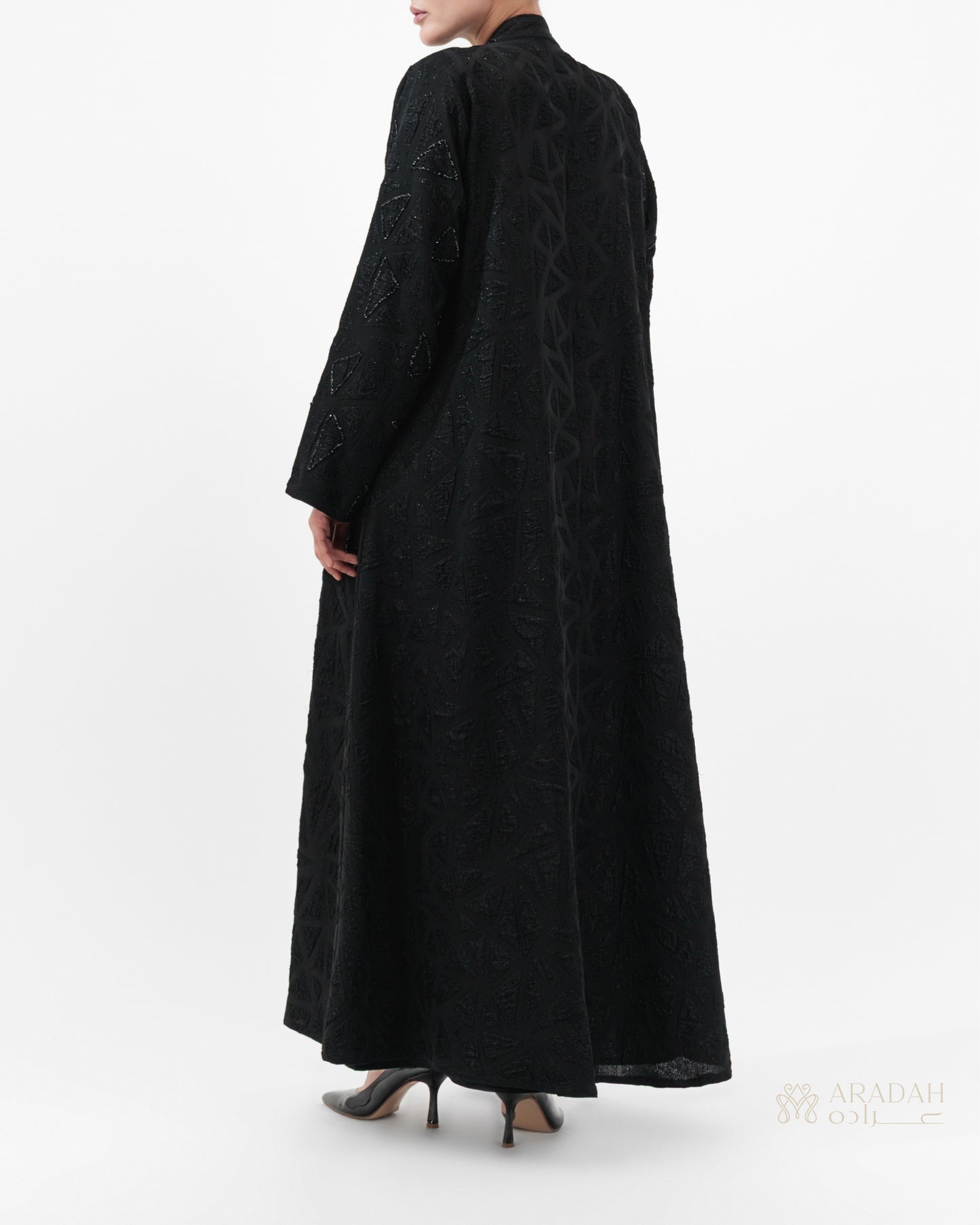 Aradah luxury abaya — Korean Jacquard — Back View