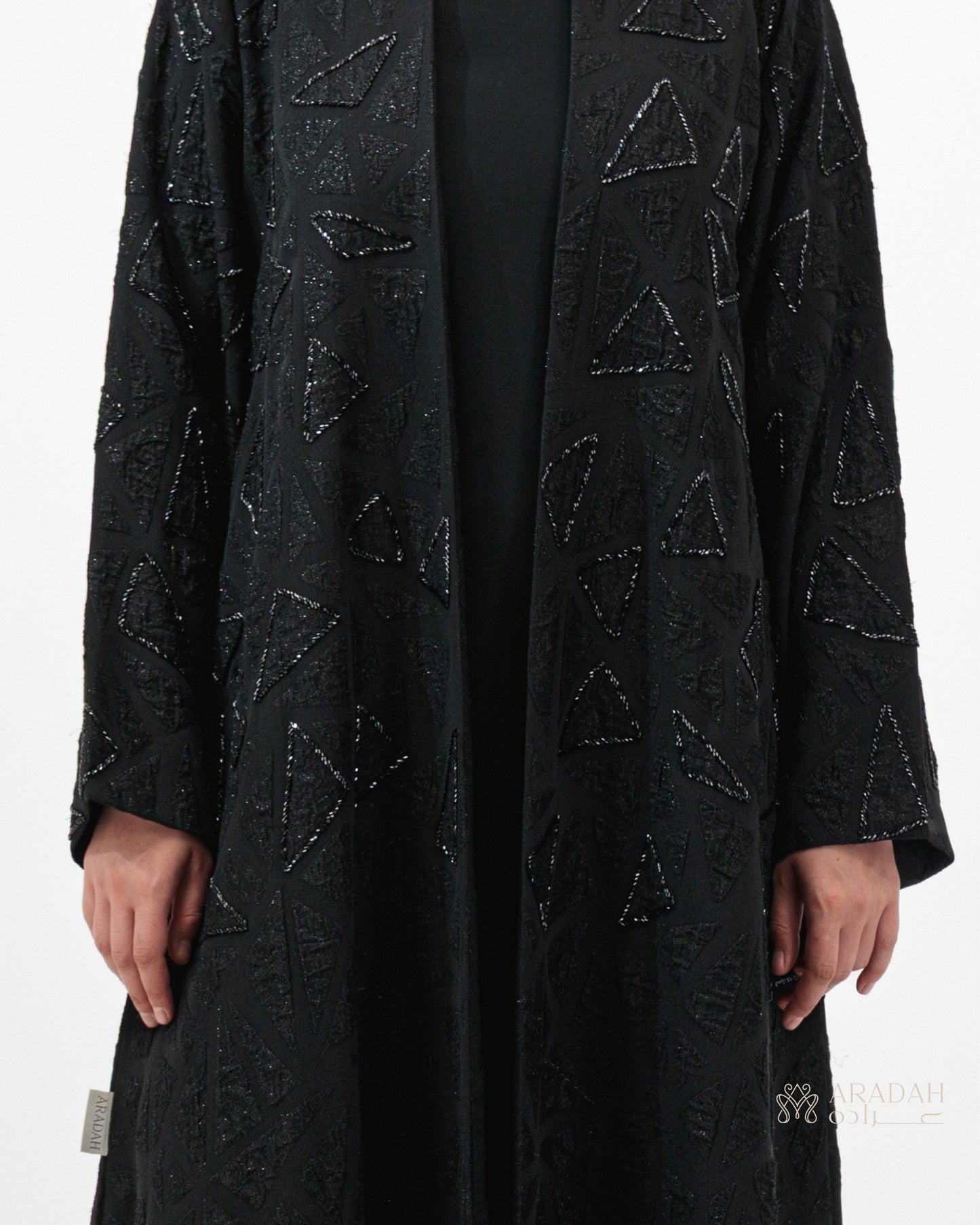 Aradah luxury abaya — Korean Jacquard — Close Up