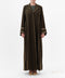 Aradah luxury abaya — Nidha fabric — Olive green— front view