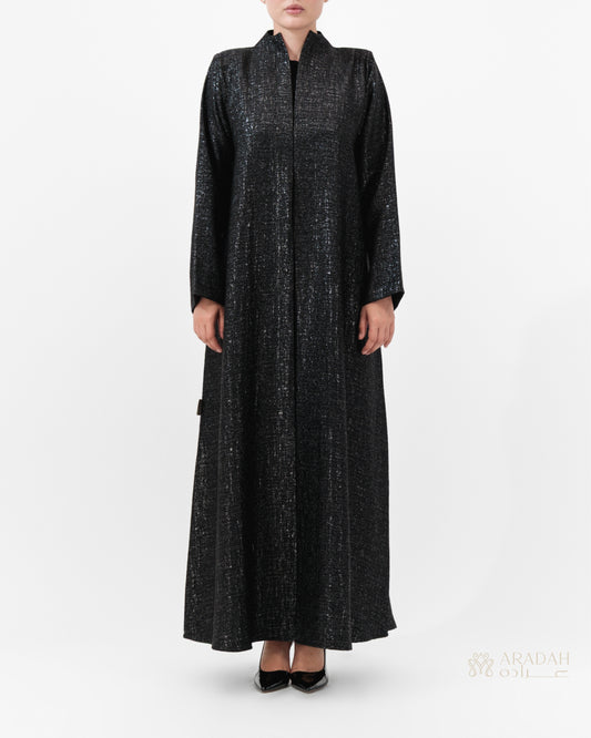 Aradah luxury abaya — Turkish jacquard — Front View

