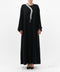Aradah luxury abaya — Nidha fabric — Black — front view
