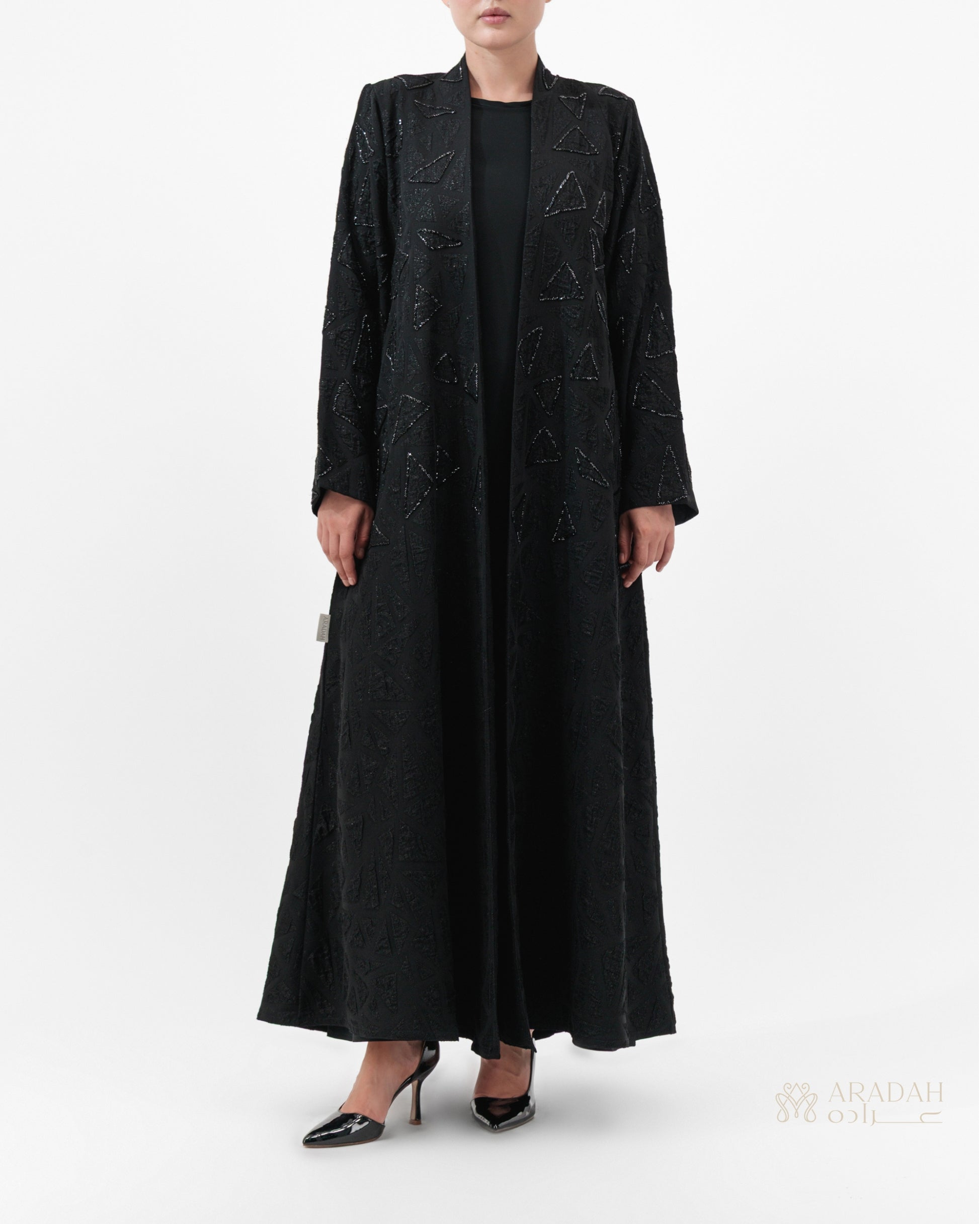 Aradah luxury abaya — Korean Jacquard — Front View