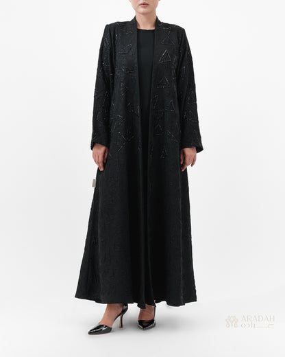 Aradah luxury abaya — Korean Jacquard — Front View