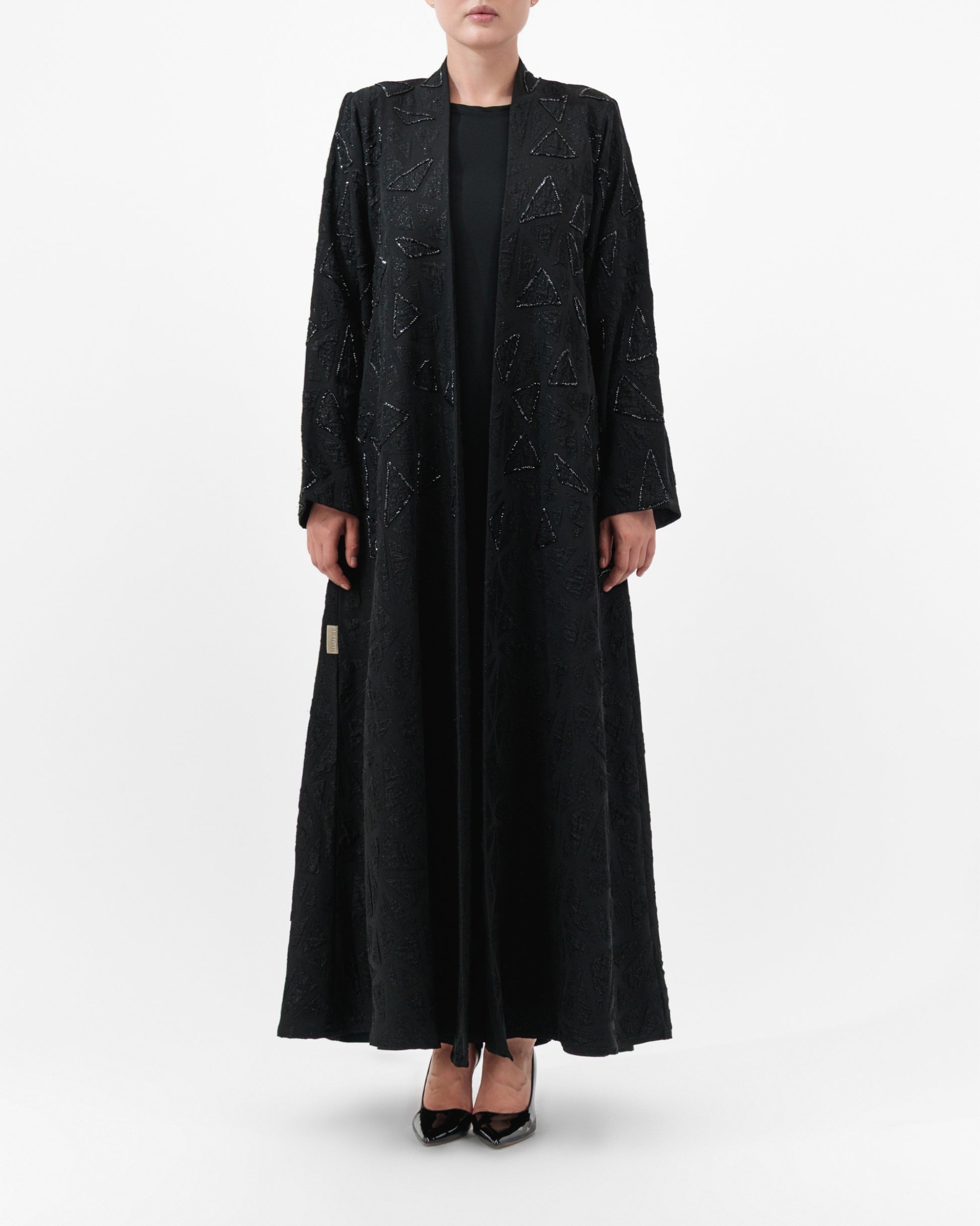 Aradah luxury abaya — Korean Jacquard — Front View