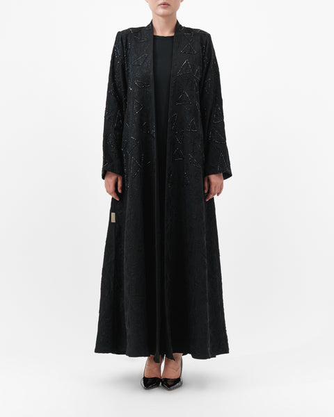 Aradah luxury abaya — Korean Jacquard — Front View