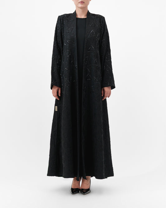 Aradah luxury abaya — Korean Jacquard — Front View