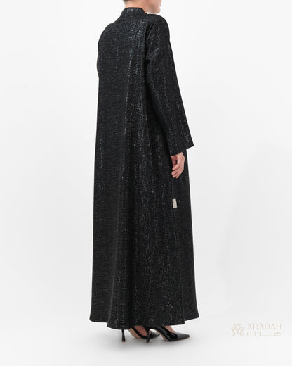 Aradah luxury abaya — Turkish jacquard — Back View