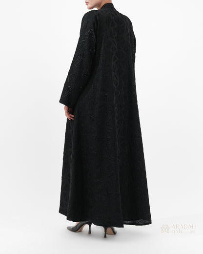 Aradah luxury abaya — Korean Jacquard — Back View