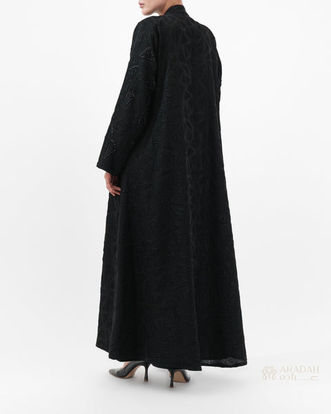 Aradah luxury abaya — Korean Jacquard — Back View