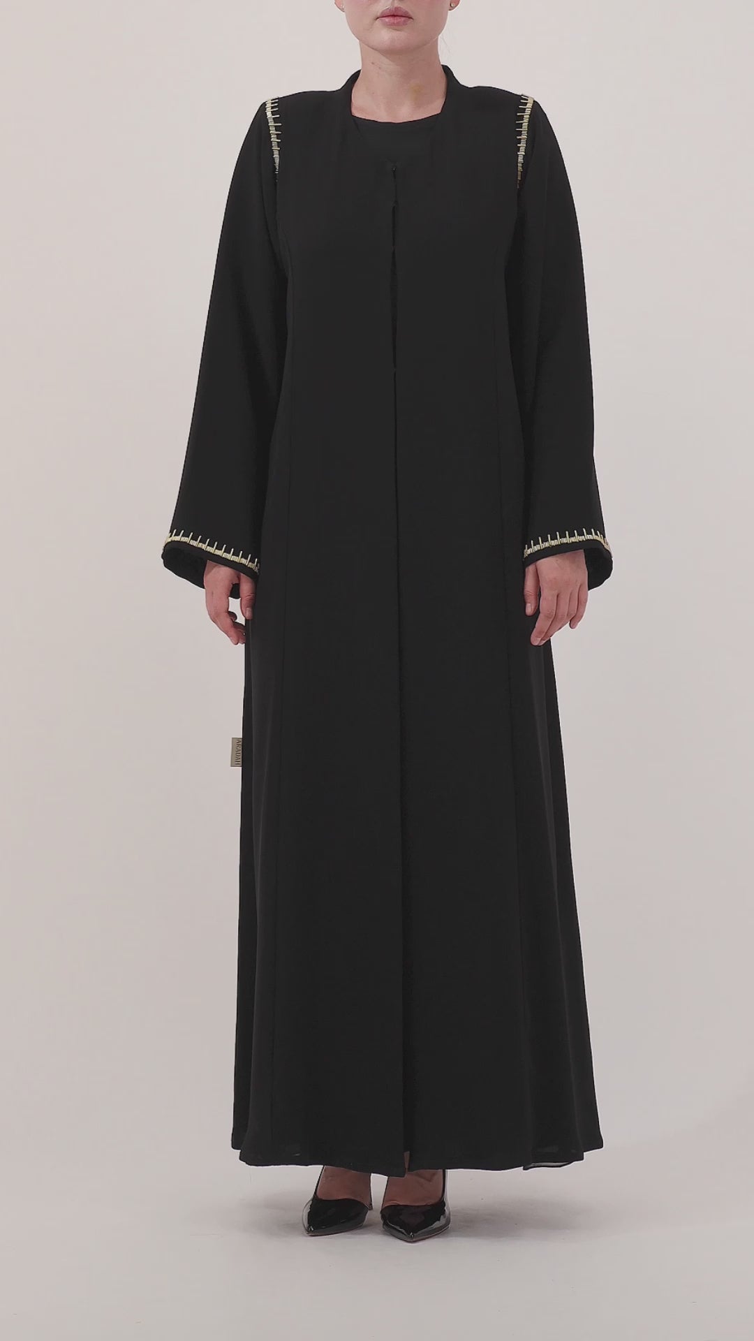 Aradah luxury abaya — Nidha fabric — Black — video