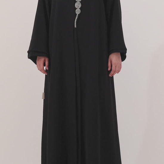 Aradah luxury abaya — Nidha fabric — Black — video