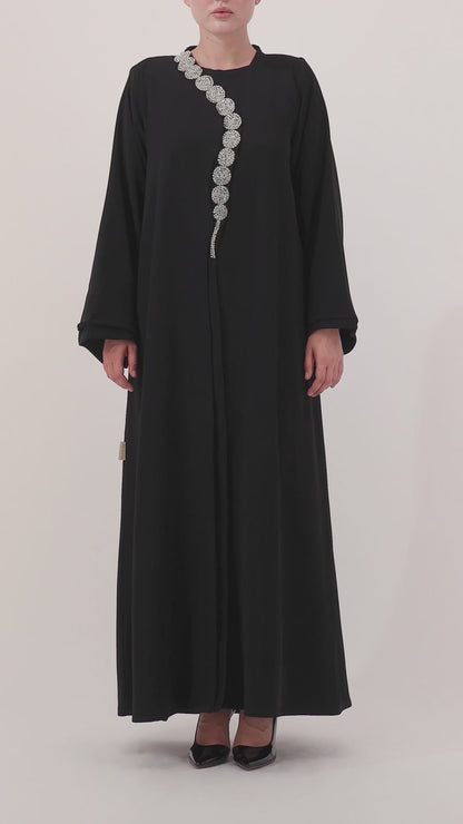 Aradah luxury abaya — Nidha fabric — Black — video