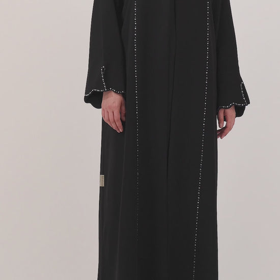 Aradah luxury abaya — Nidha fabric — Black — video