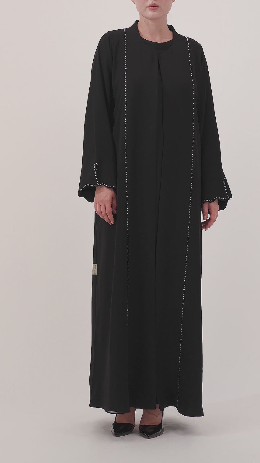 Aradah luxury abaya — Nidha fabric — Black — video